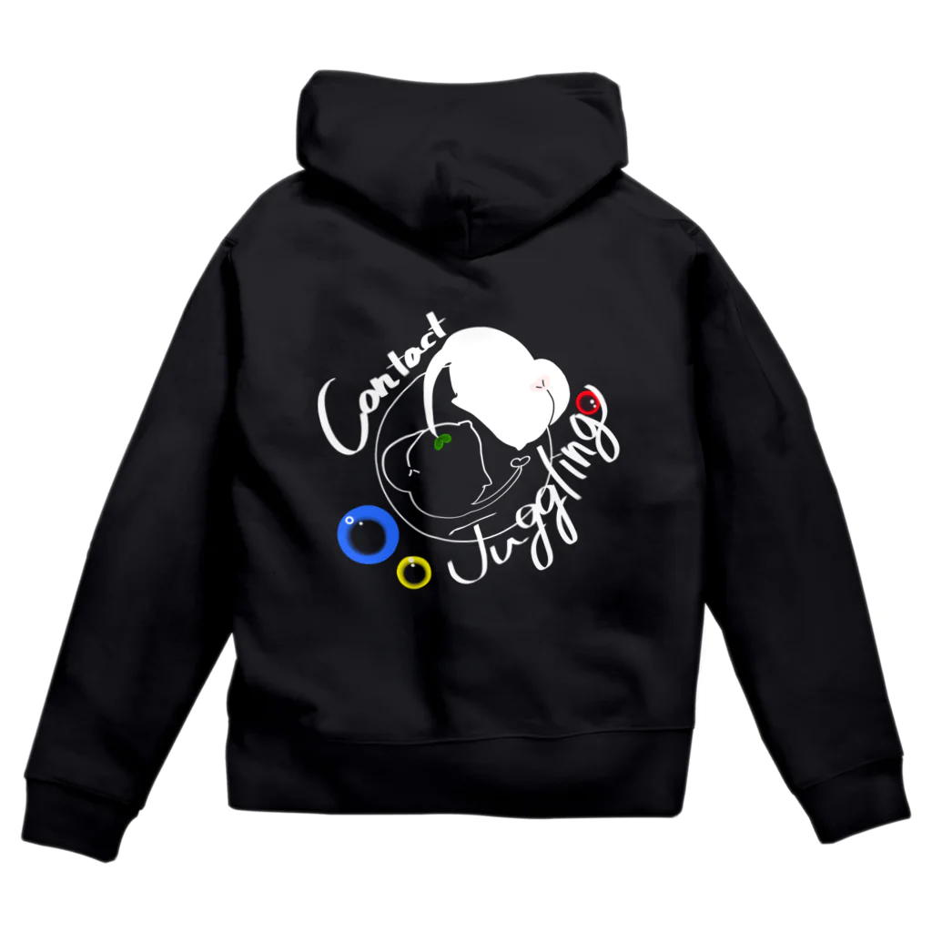 桃栗　アキの【かいわれjuggling】-contact.1 Zip Hoodie