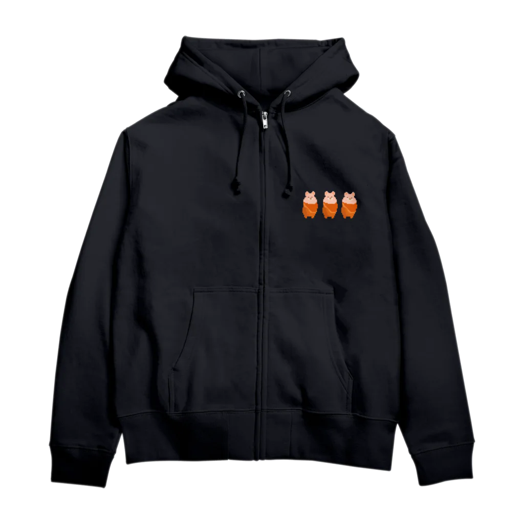 ましゅらてのはむハム Zip Hoodie