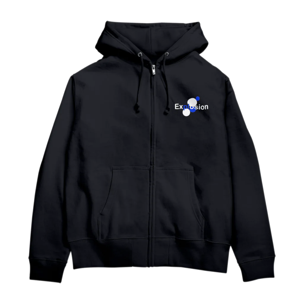 The evening starsのExplosion ブラック Zip Hoodie