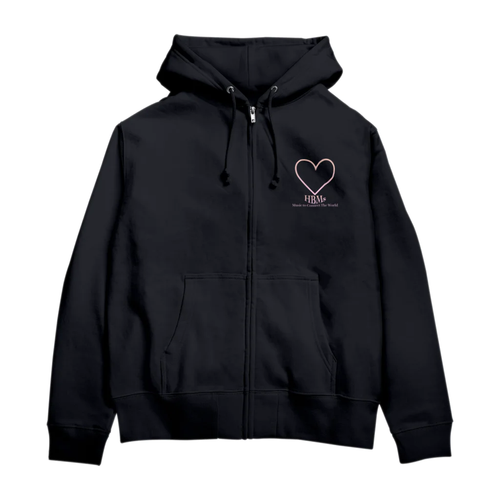 HBMs-Heart Beat Music shop-のHBMs original ジップパーカー Zip Hoodie