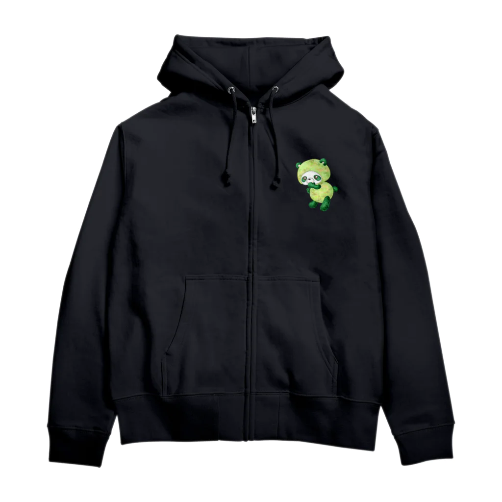 satoayaのアニマルカフェのフルーツアニマル　メロンパンダ Zip Hoodie