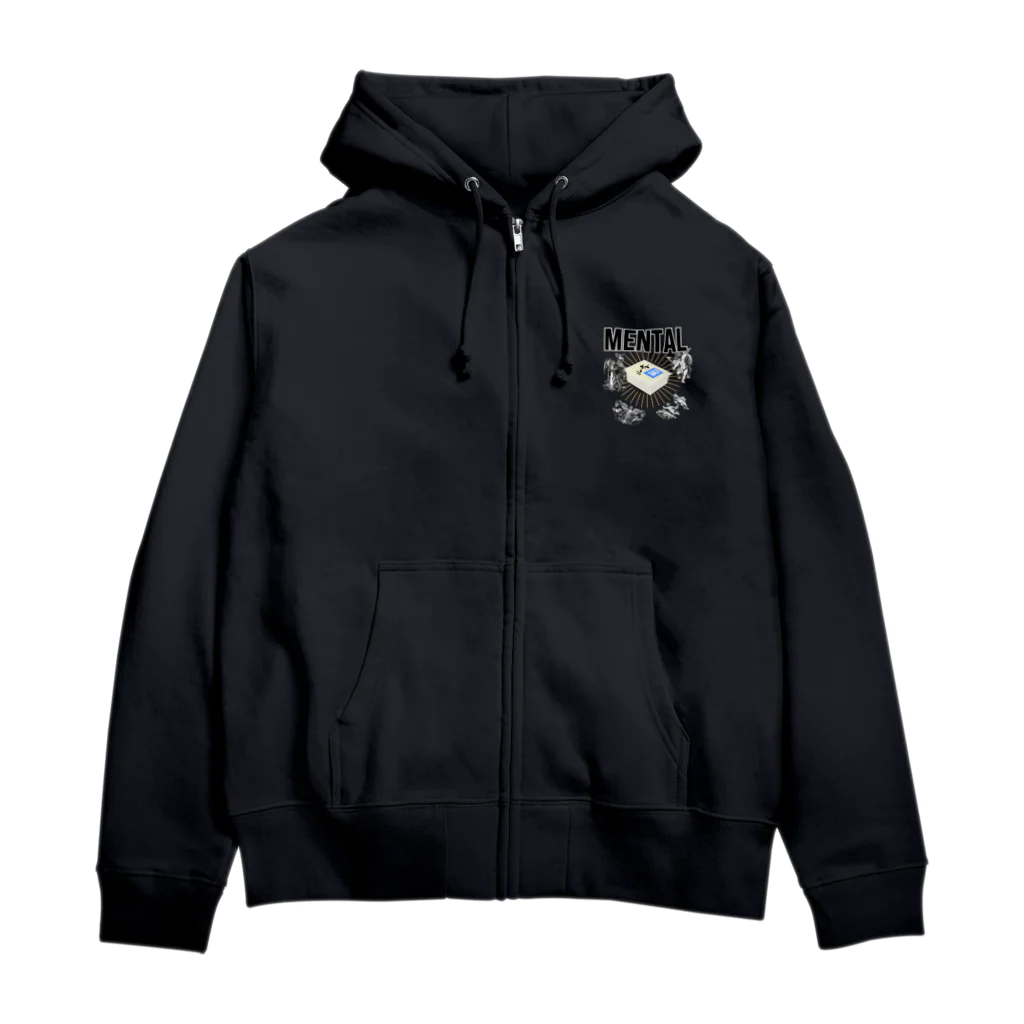 ㌍のるつぼのとうふめんたる Zip Hoodie