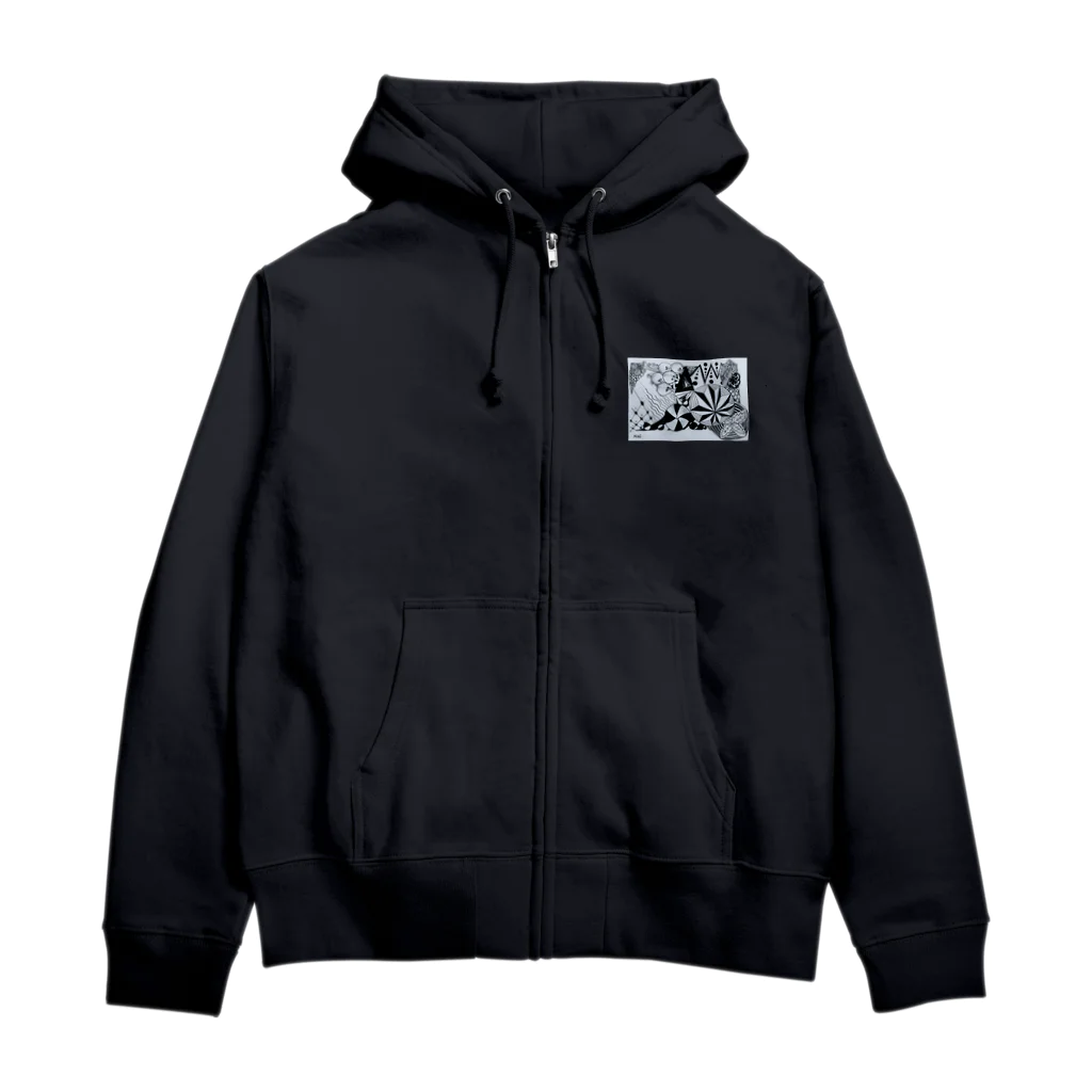 Stellar0203のゼンタングル・拡 Zip Hoodie