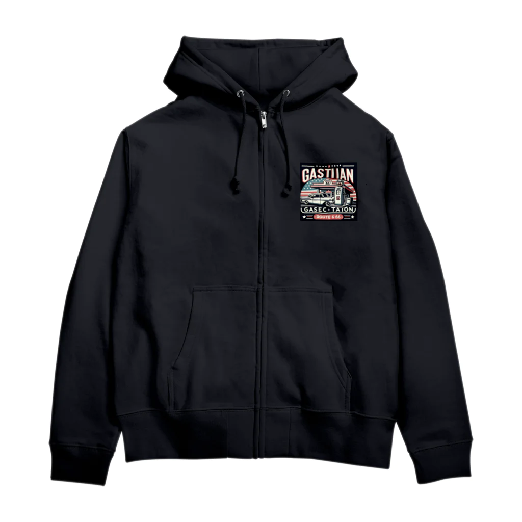 一人親方55歳FIREのアメリカン・ノスタルジア Zip Hoodie