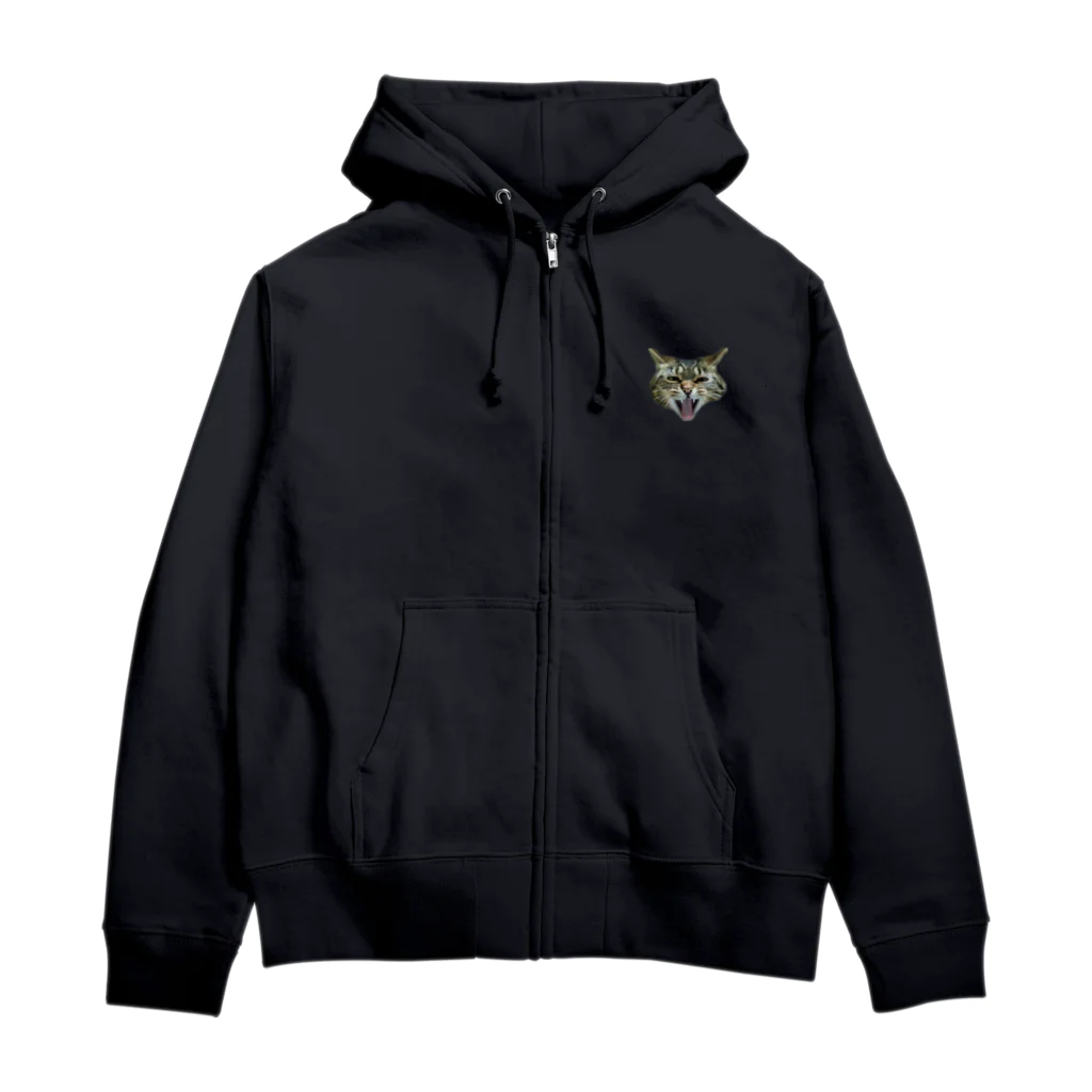 chiharu_777のパワフル・キジトラ Zip Hoodie