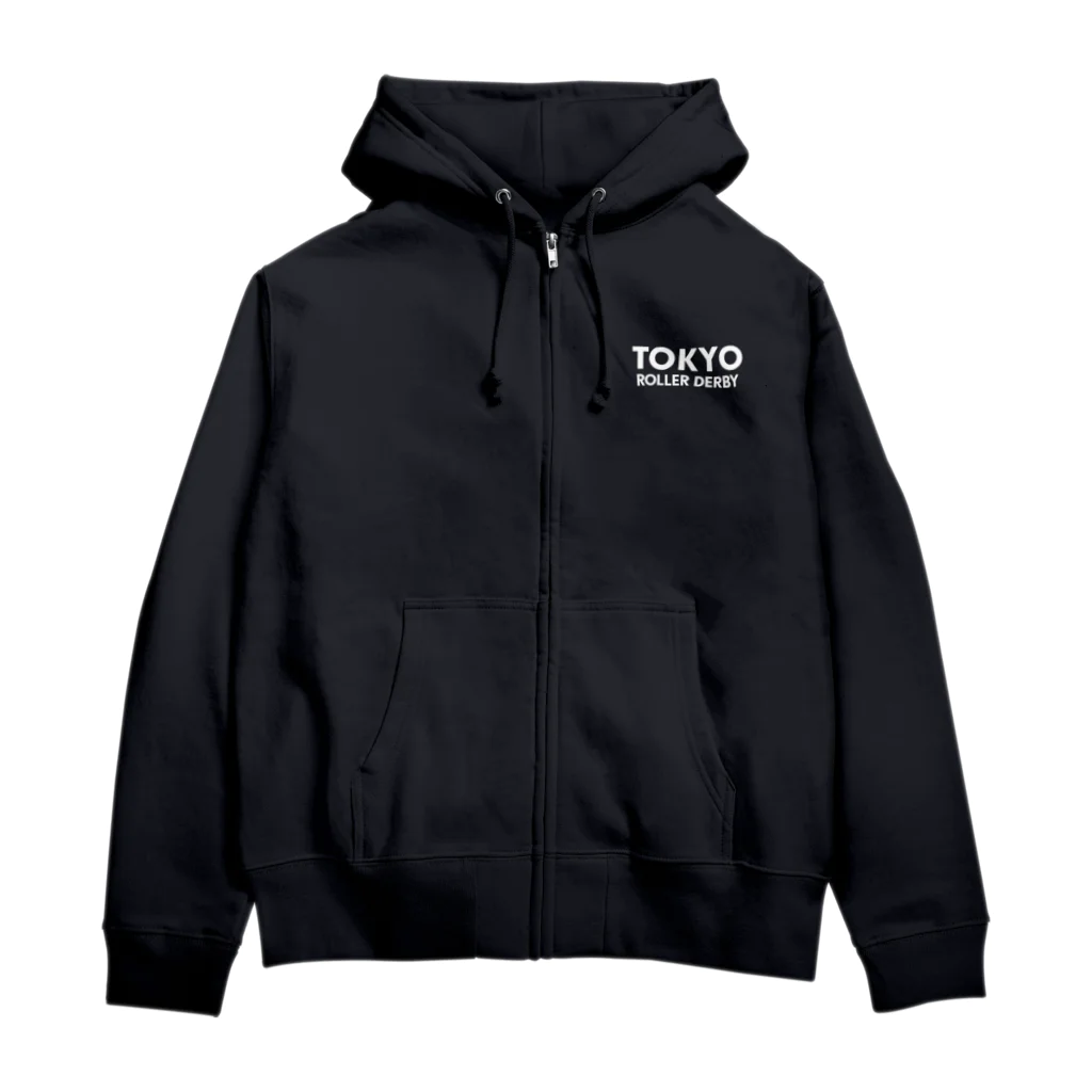 東京ローラーダービーのTRDロゴ Zip Hoodie