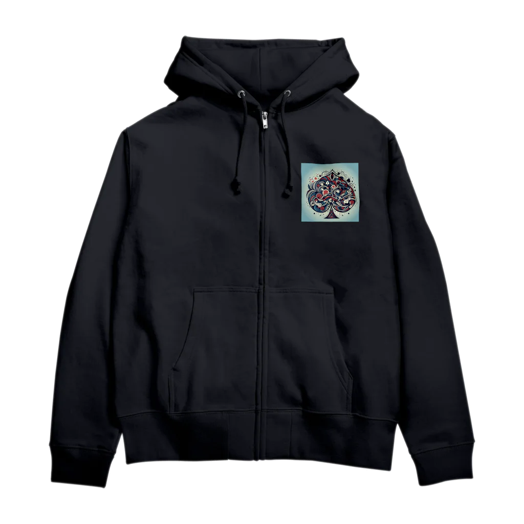 ぴーすけ🃏【ポーカーグッズ】のトランプサングラス Zip Hoodie