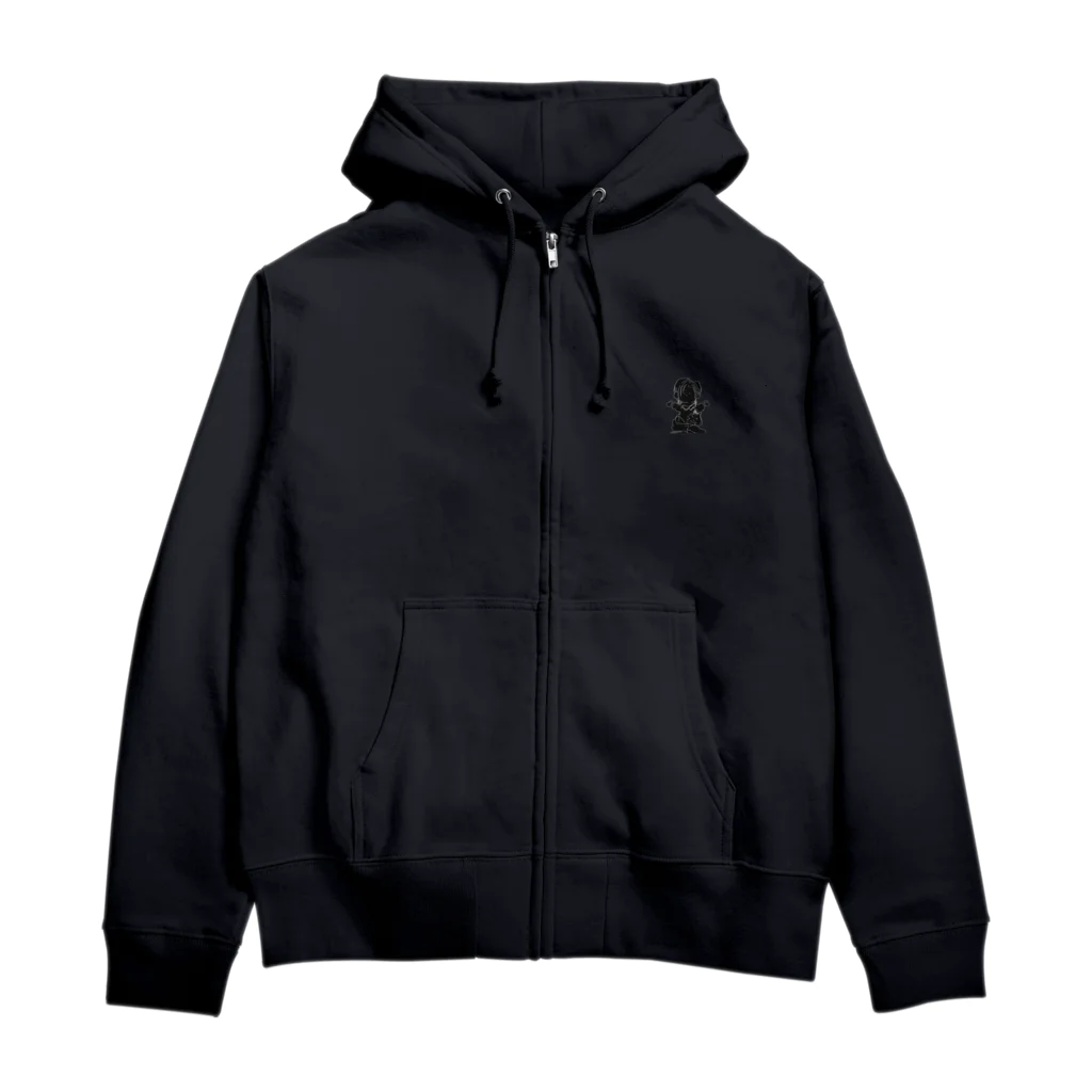 hdyのドットくん Zip Hoodie