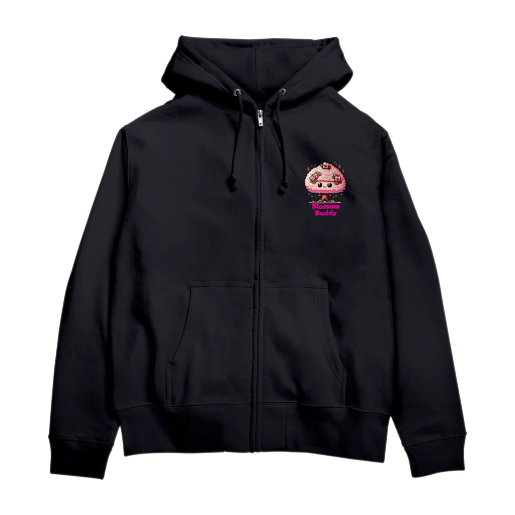 大江戸花火祭りのBlossom Buddy🌸 Sakura Smiles~1 Zip Hoodie