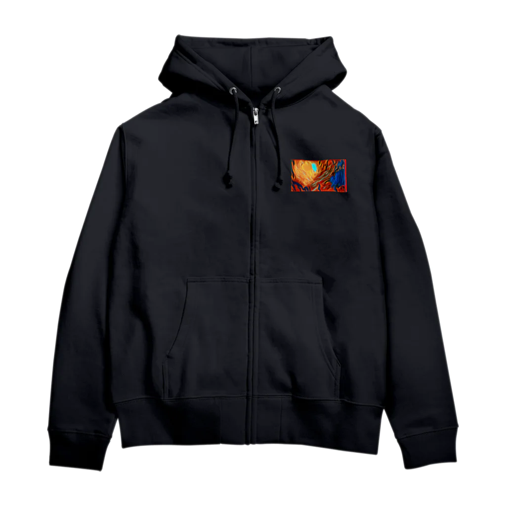 Try Anythingのファイヤー シリーズ Zip Hoodie