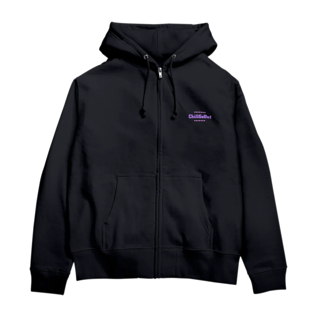 Mameshi8のマメ柴チルのラッパー風 Zip Hoodie