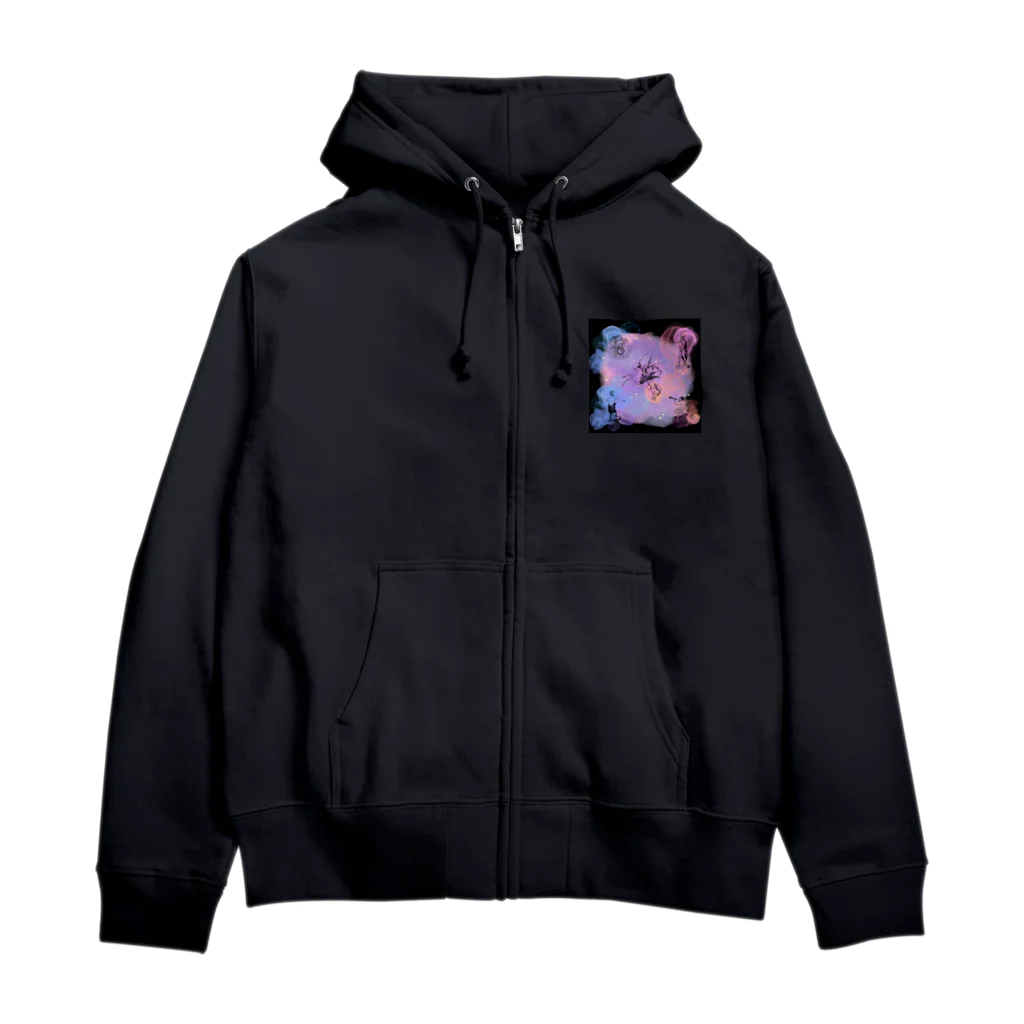 ｙ１８ｓin２７のペンキアート Zip Hoodie