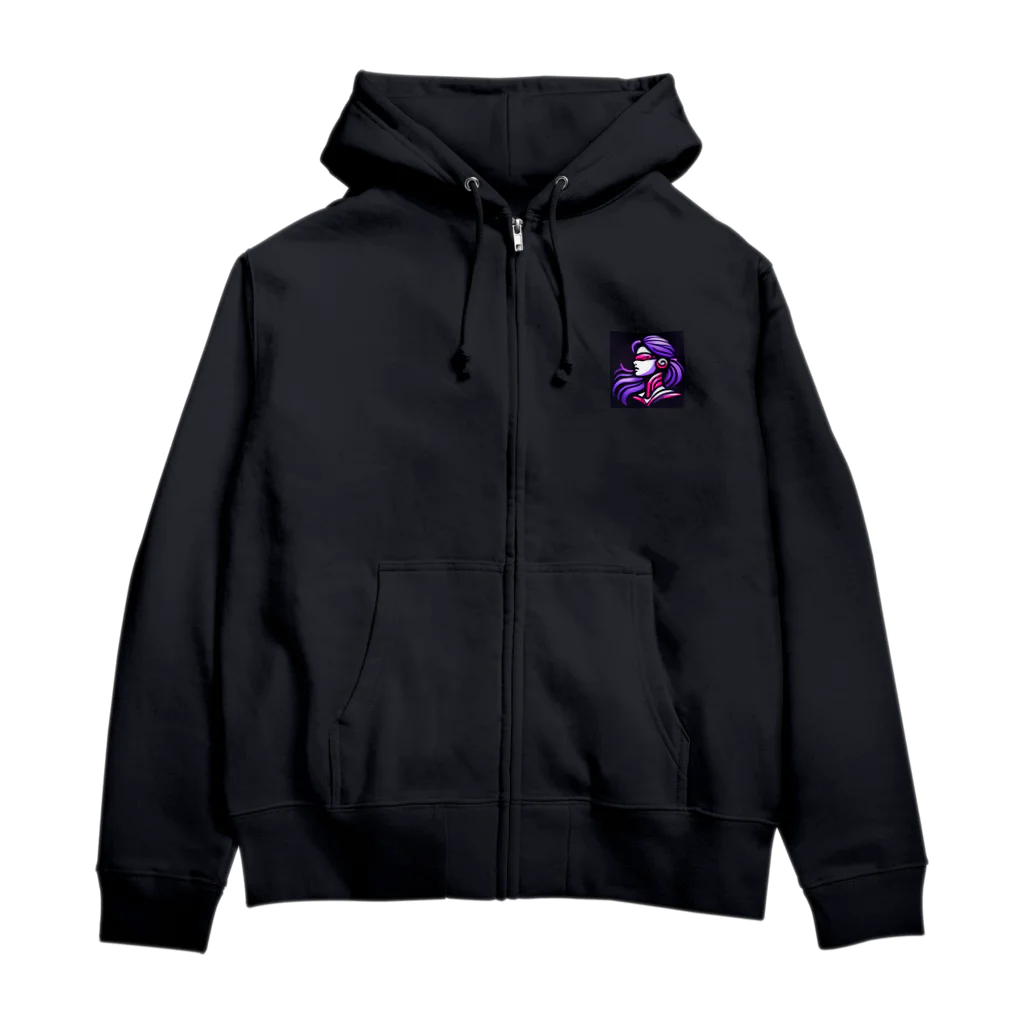 Rx Tradersの近未来ストラテジスト「ミサキ」 Zip Hoodie