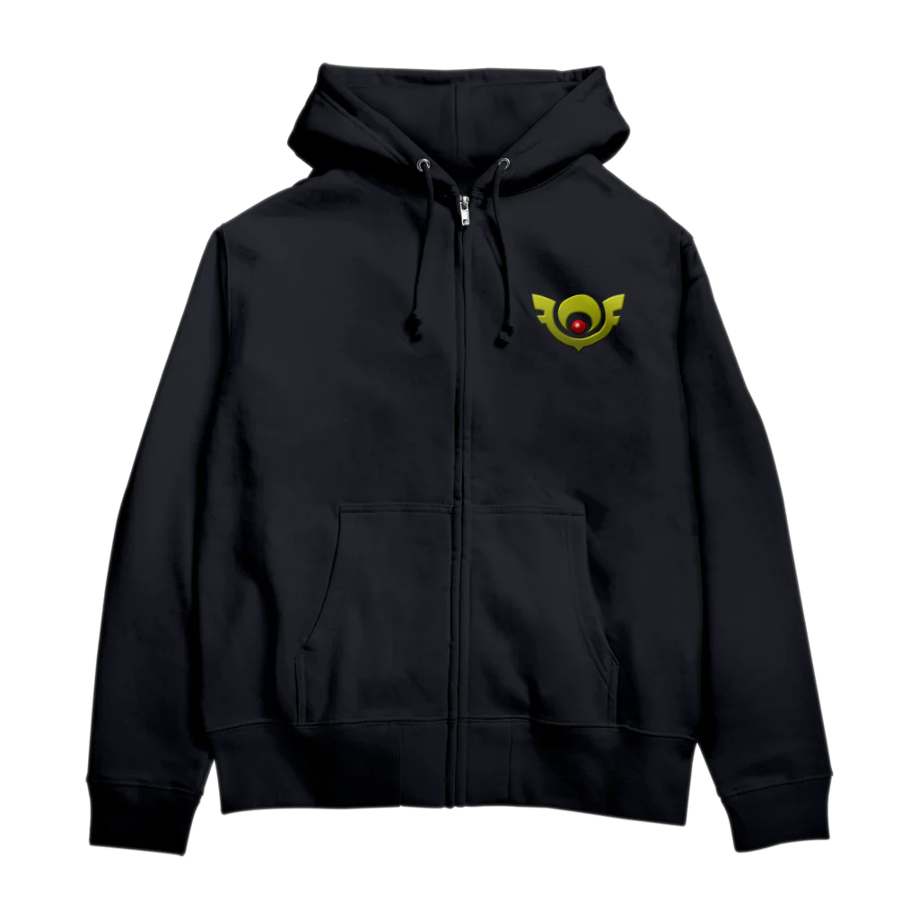 キャットＣのこうじょうけんがくの幻想財閥トラスト クレスト（カラー） Zip Hoodie