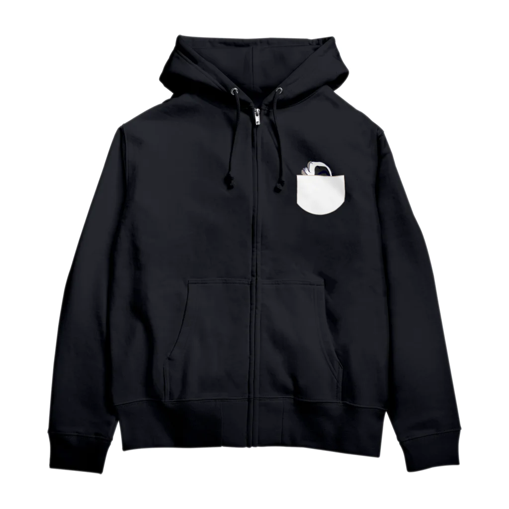 Lichtmuhleのポケットでネンネするモルモット07 Zip Hoodie