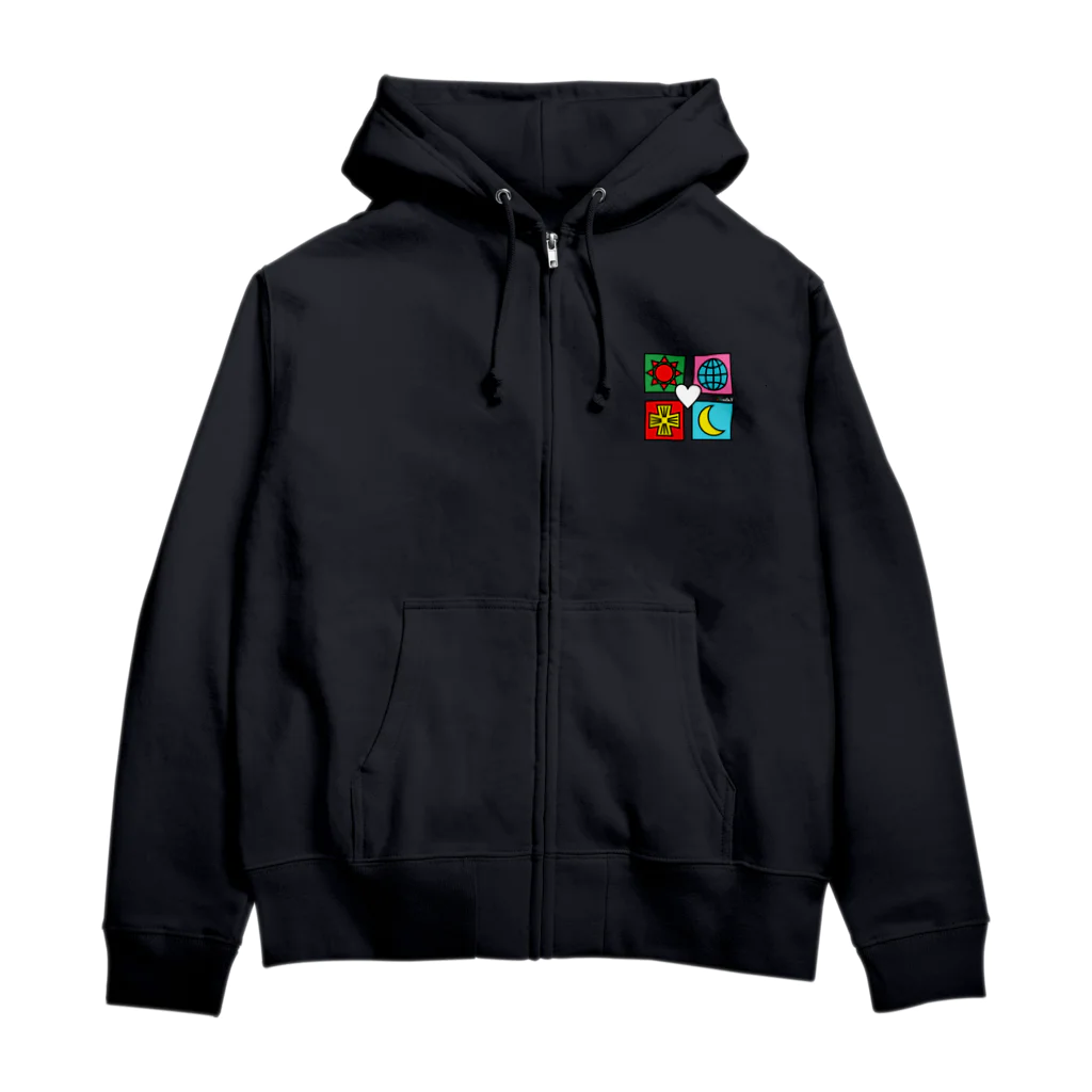 ゴータ・ワイの猫ちゃん、何見てるの？ B Zip Hoodie