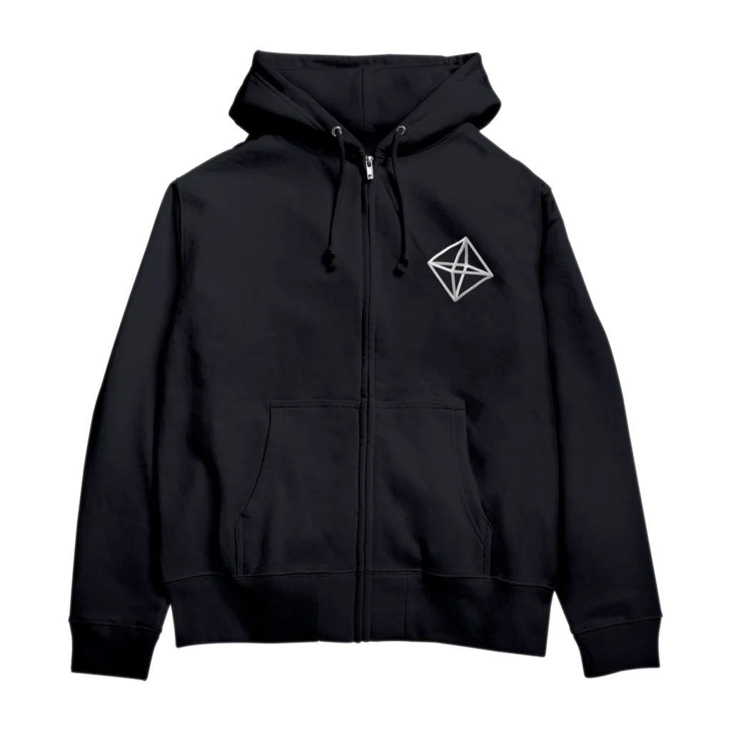 くらりのRegular Polyhedron Zip Hoodie