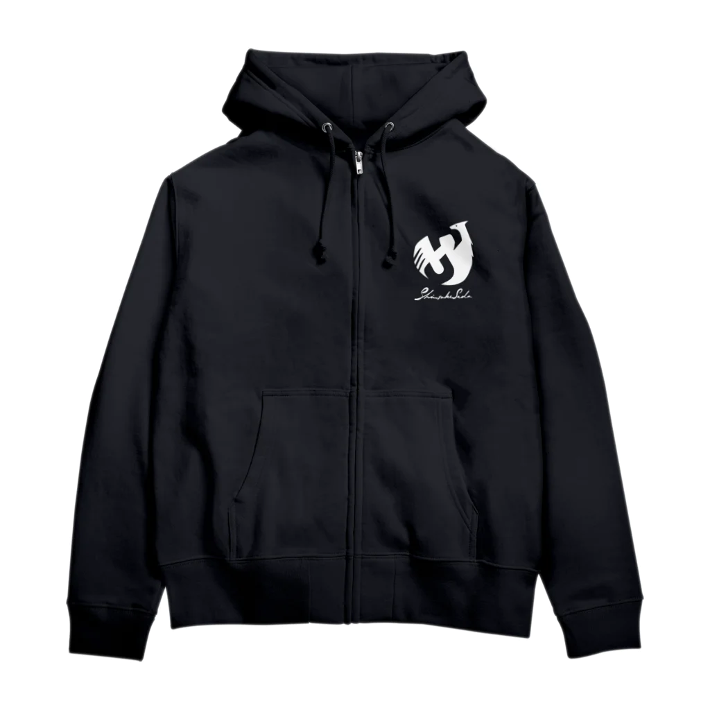 Shinsuke Sada Goods ShopのSHINSUKE SADA オフィシャルグッズ ロゴ反転色 Zip Hoodie