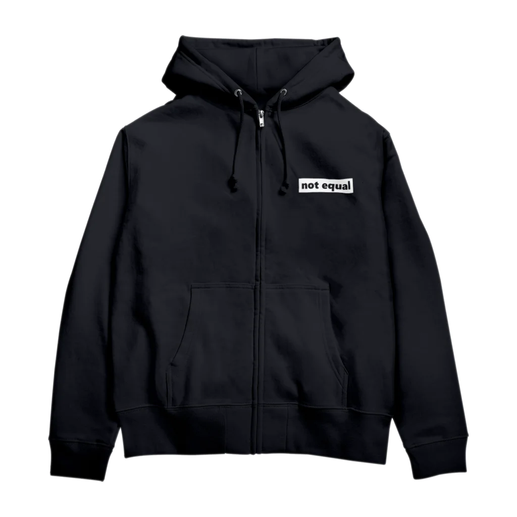 概念公式(≠not equal)の≠ Zip Hoodie