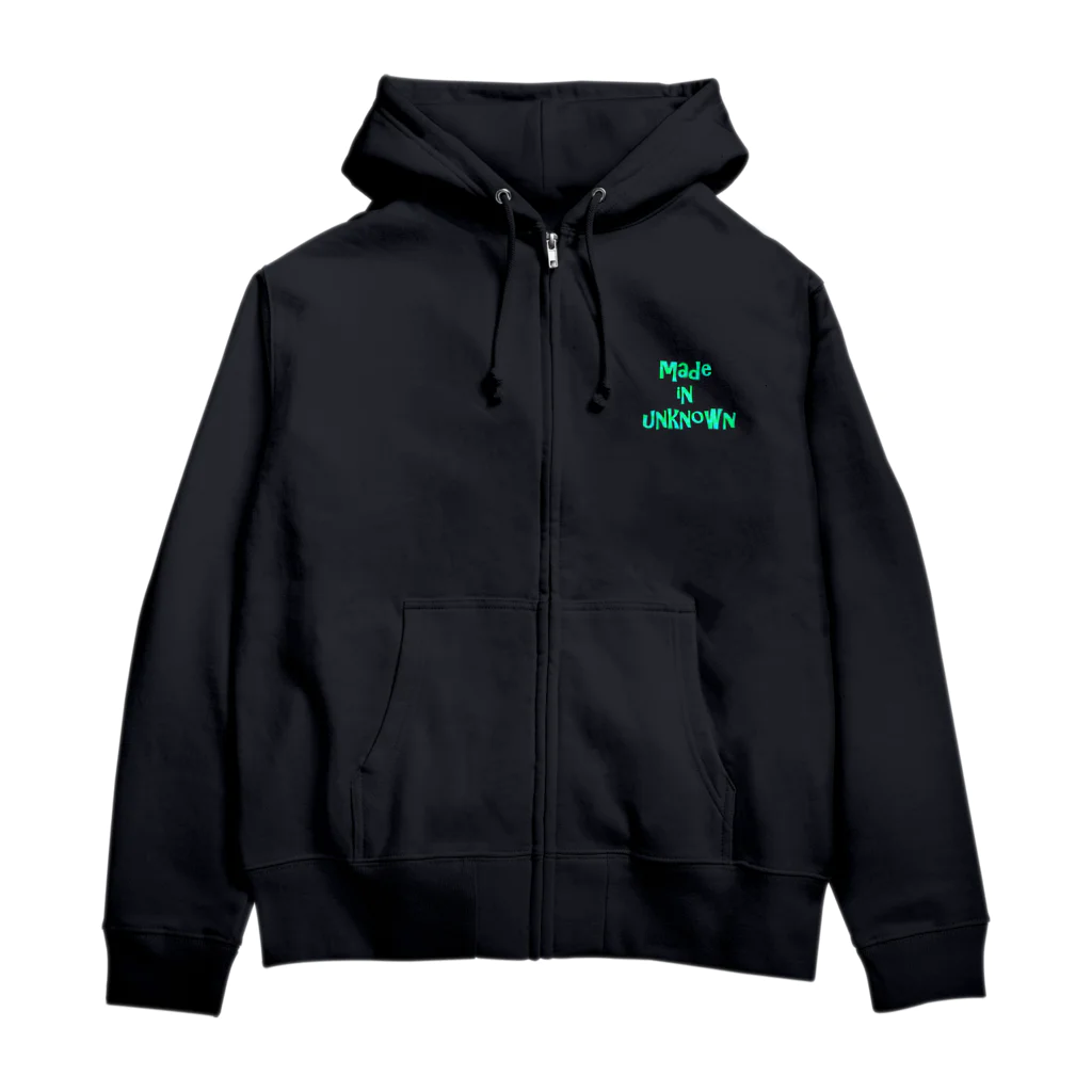 みんく工房の生産地不明 Zip Hoodie