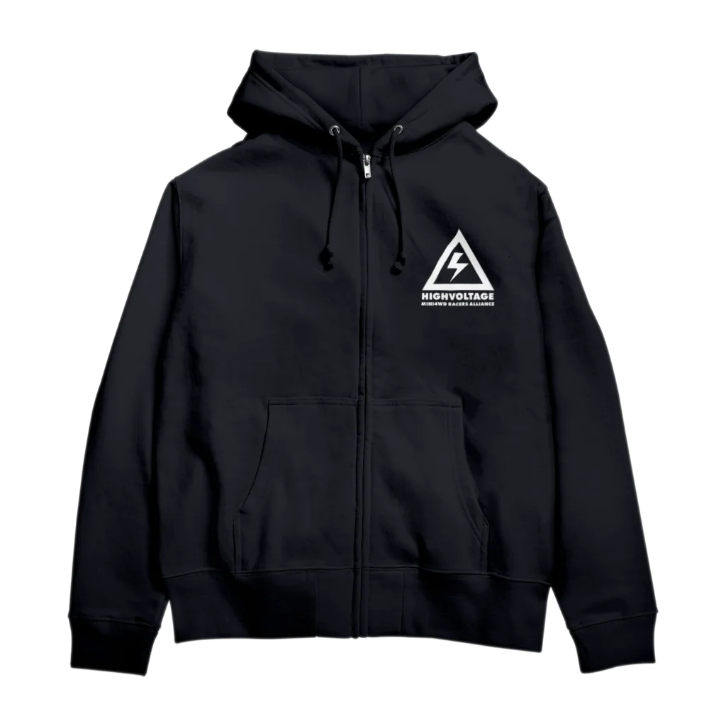 highvoltagewearsのKANJI-LOGO-2D Zip Hoodie