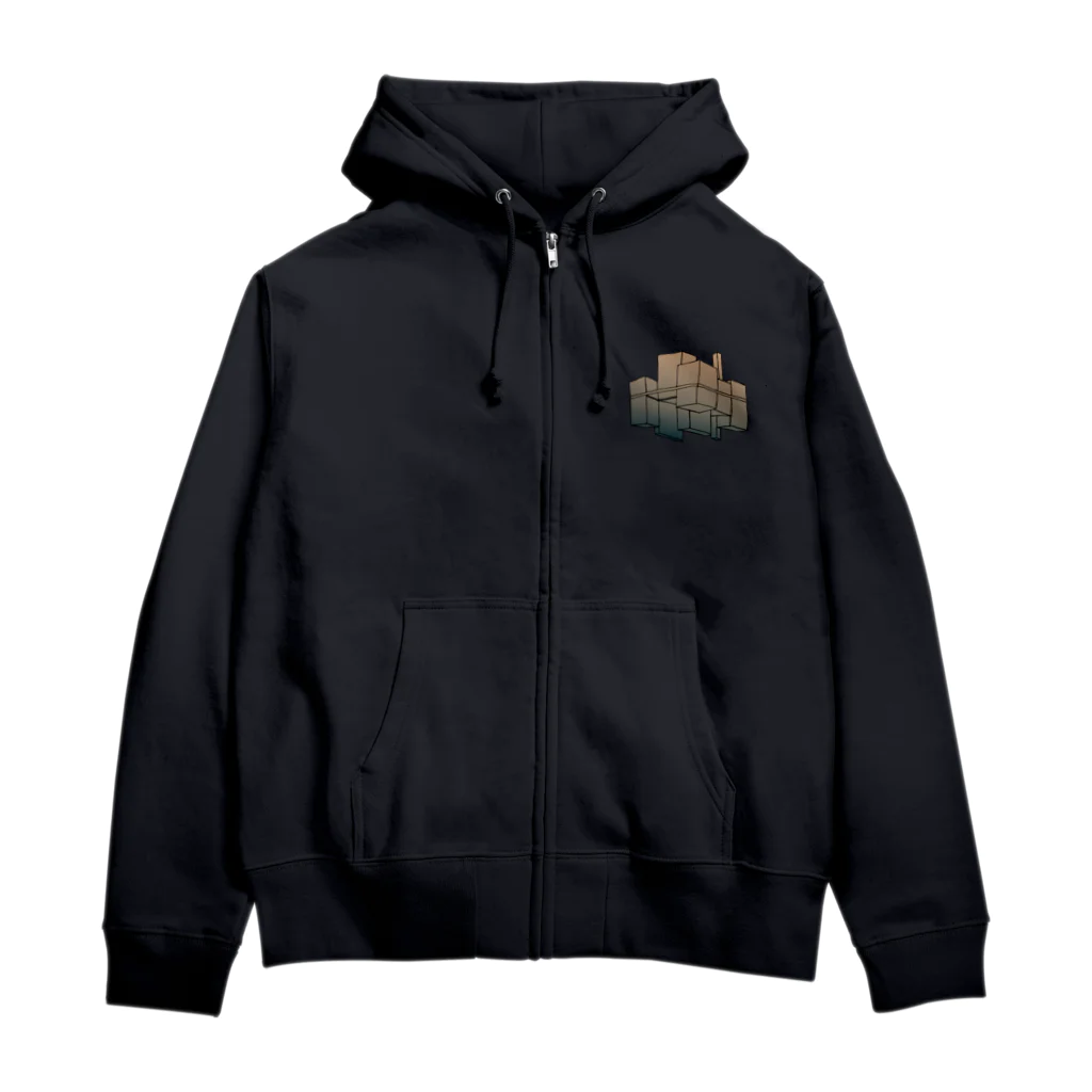 気ままに創作　よろず堂の摩天楼 Zip Hoodie