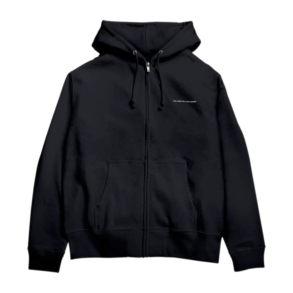 design7000の This video has been deleted Zip Hoodie