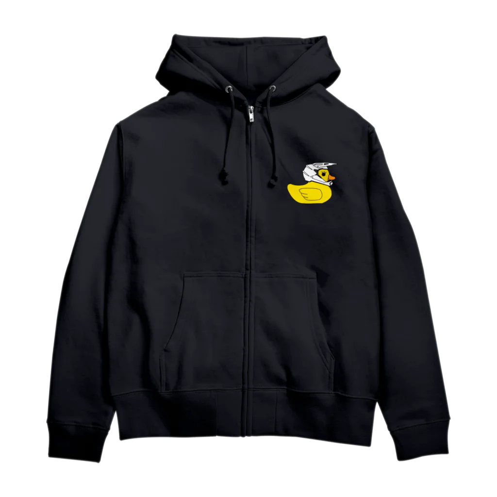 塩珈琲屋のエンデューロアヒル(無地) Zip Hoodie