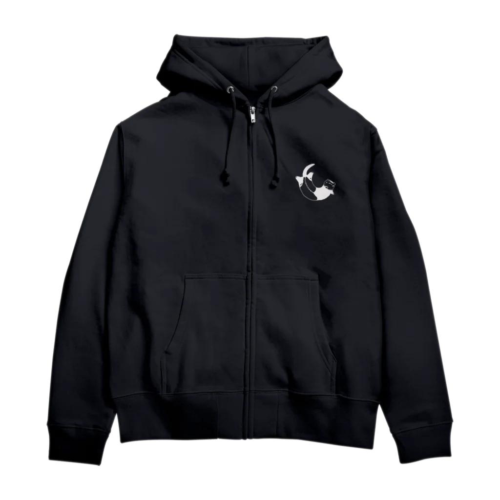 y_salt_0605の寝転がるフェレットちゃん Zip Hoodie