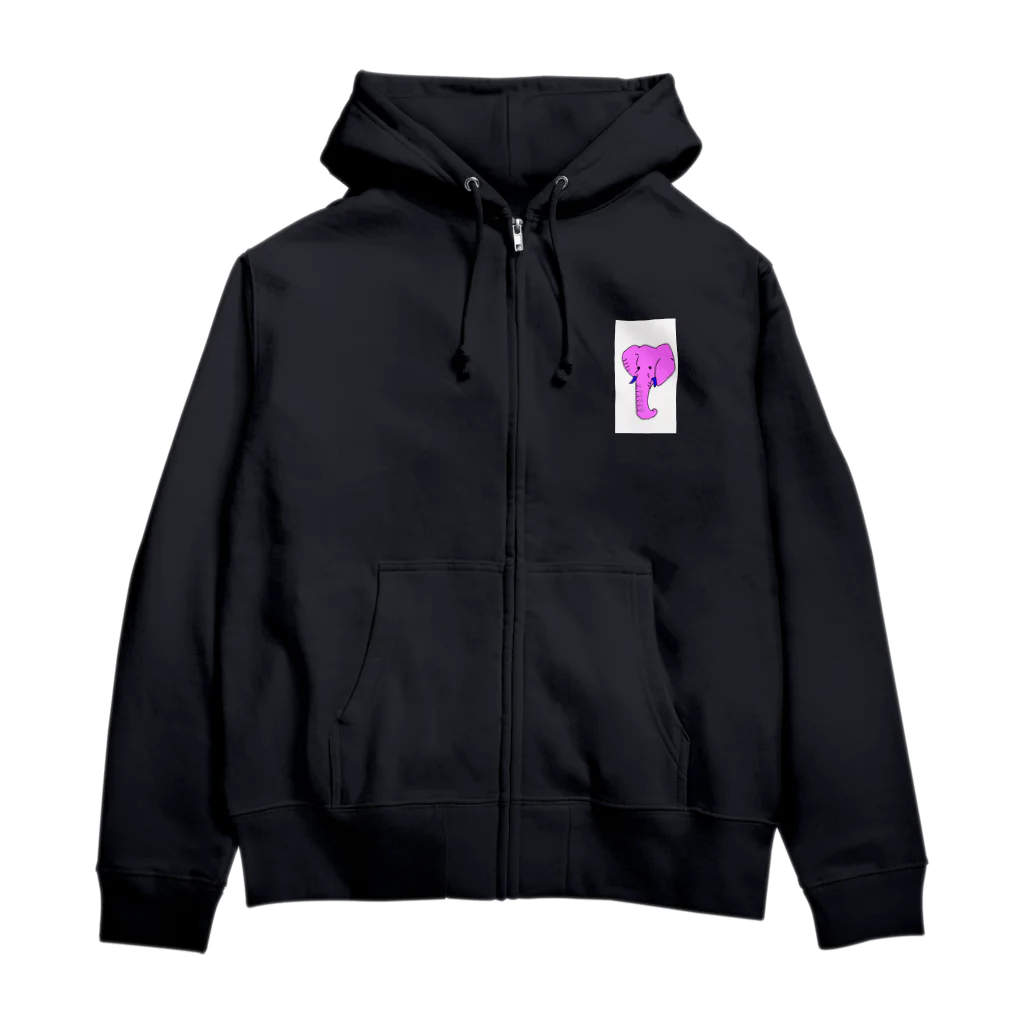 vegetarianのゾウパーカー Zip Hoodie