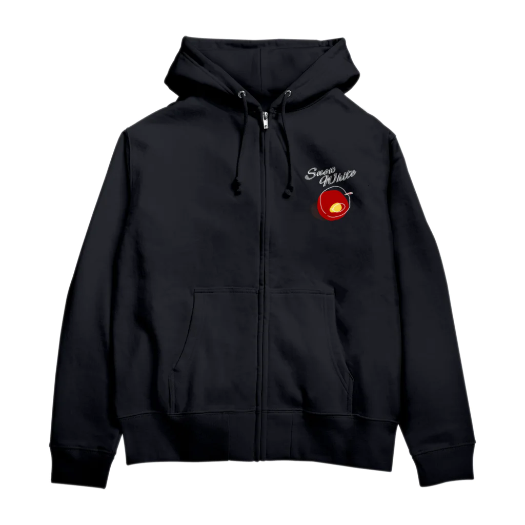 そでの店のスノーホワイト Zip Hoodie