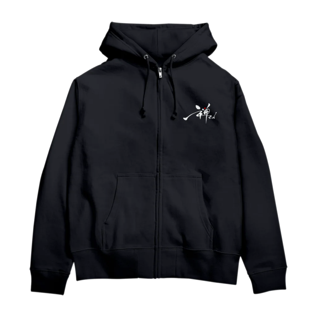 idumi-artの禅　ZEN Zip Hoodie