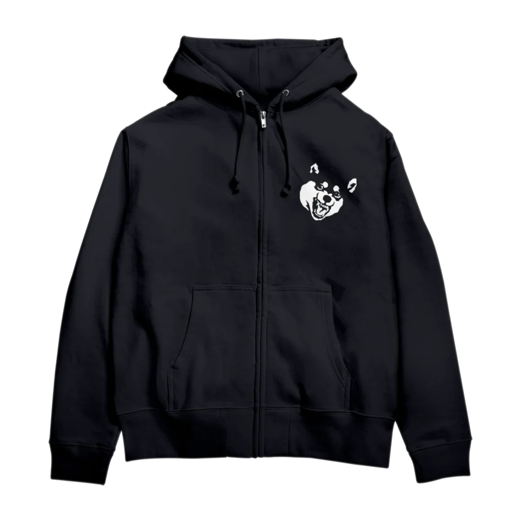 日本どうぶつの会の怒り犬 ジップパーカー Zip Hoodie