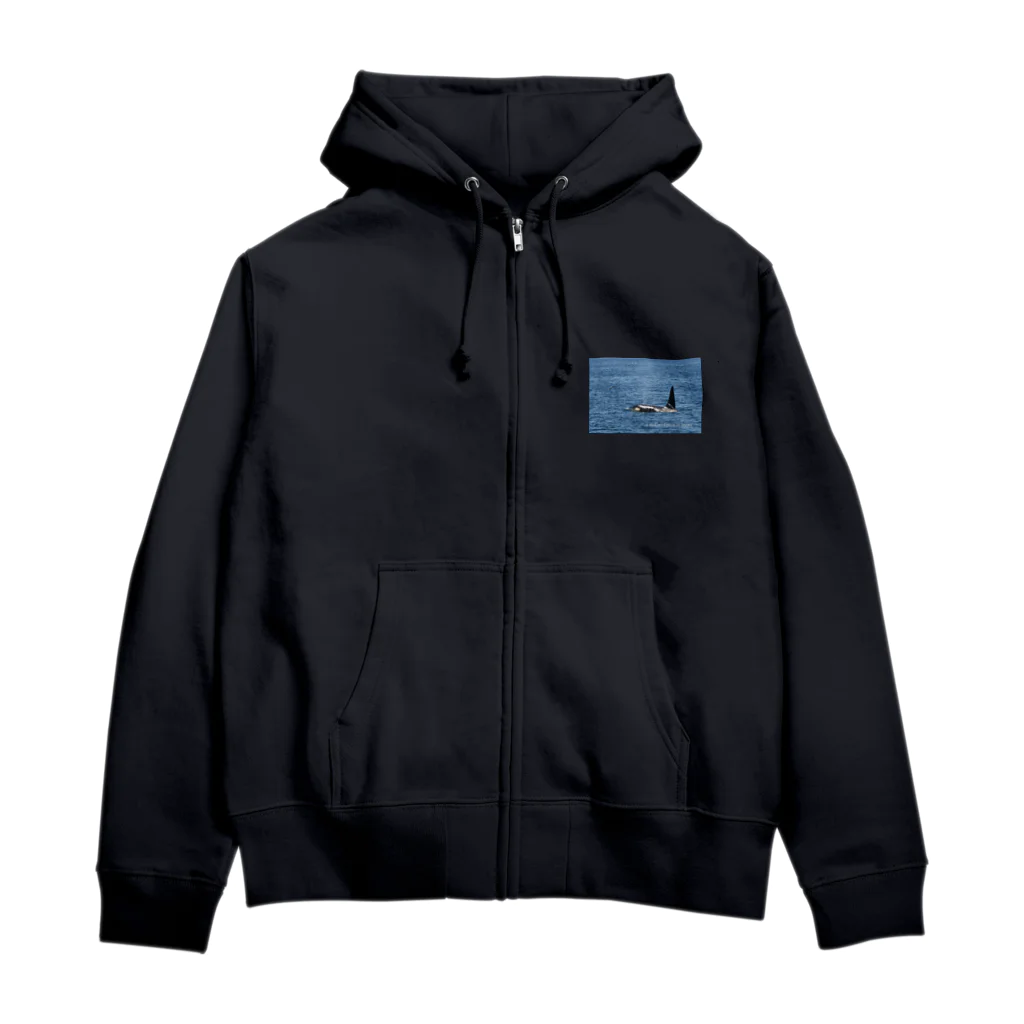 NA functionのシャチとの遭遇 Zip Hoodie