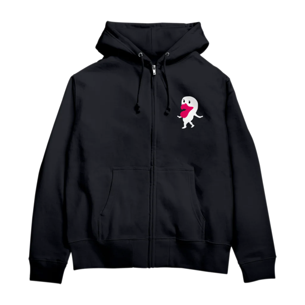 グミフェチショップのグミフェチくん（白塗り） Zip Hoodie