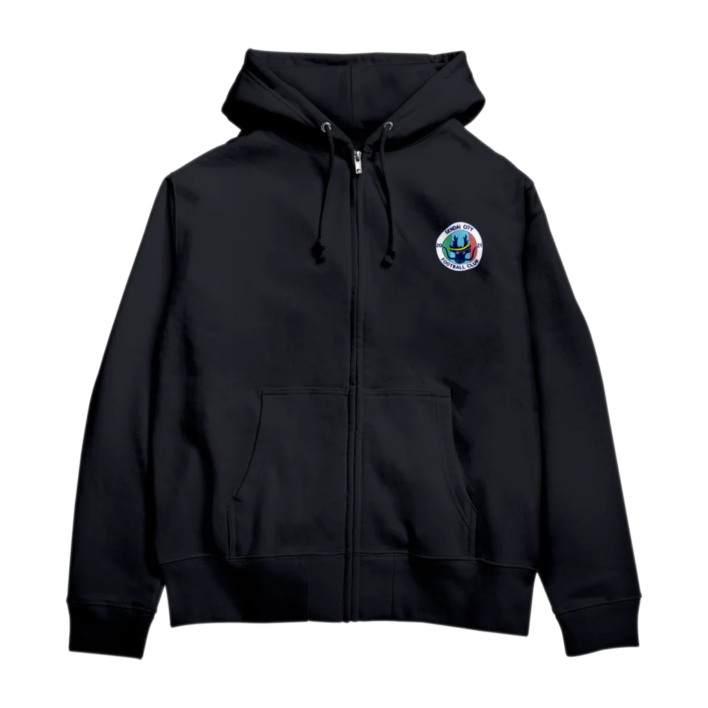 仙台シティFCオフィシャルグッズショップ（suzuri店)の仙台シティFC オリジナルグッズ（エンブレム） Zip Hoodie