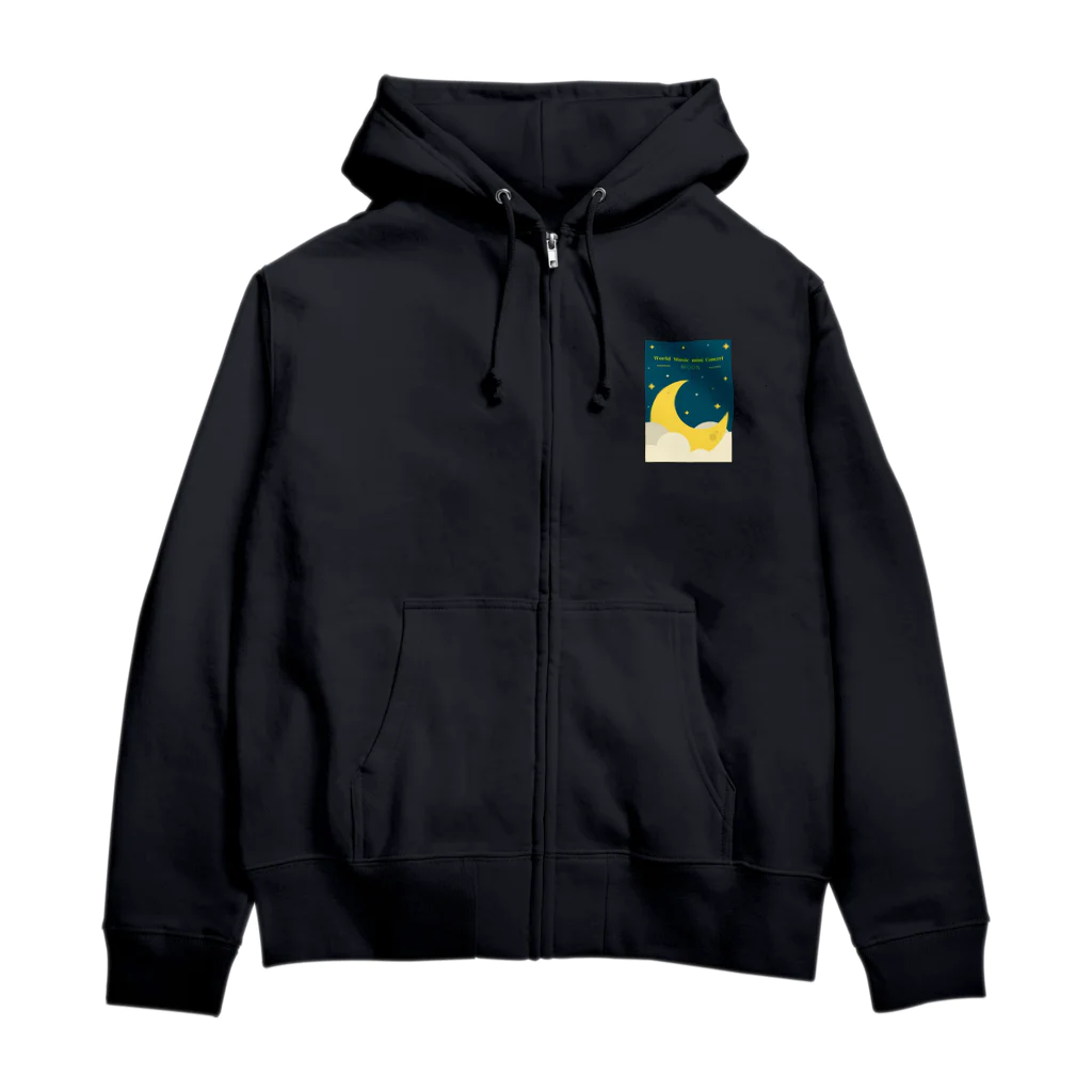 yumi81japanのMOON Zip Hoodie