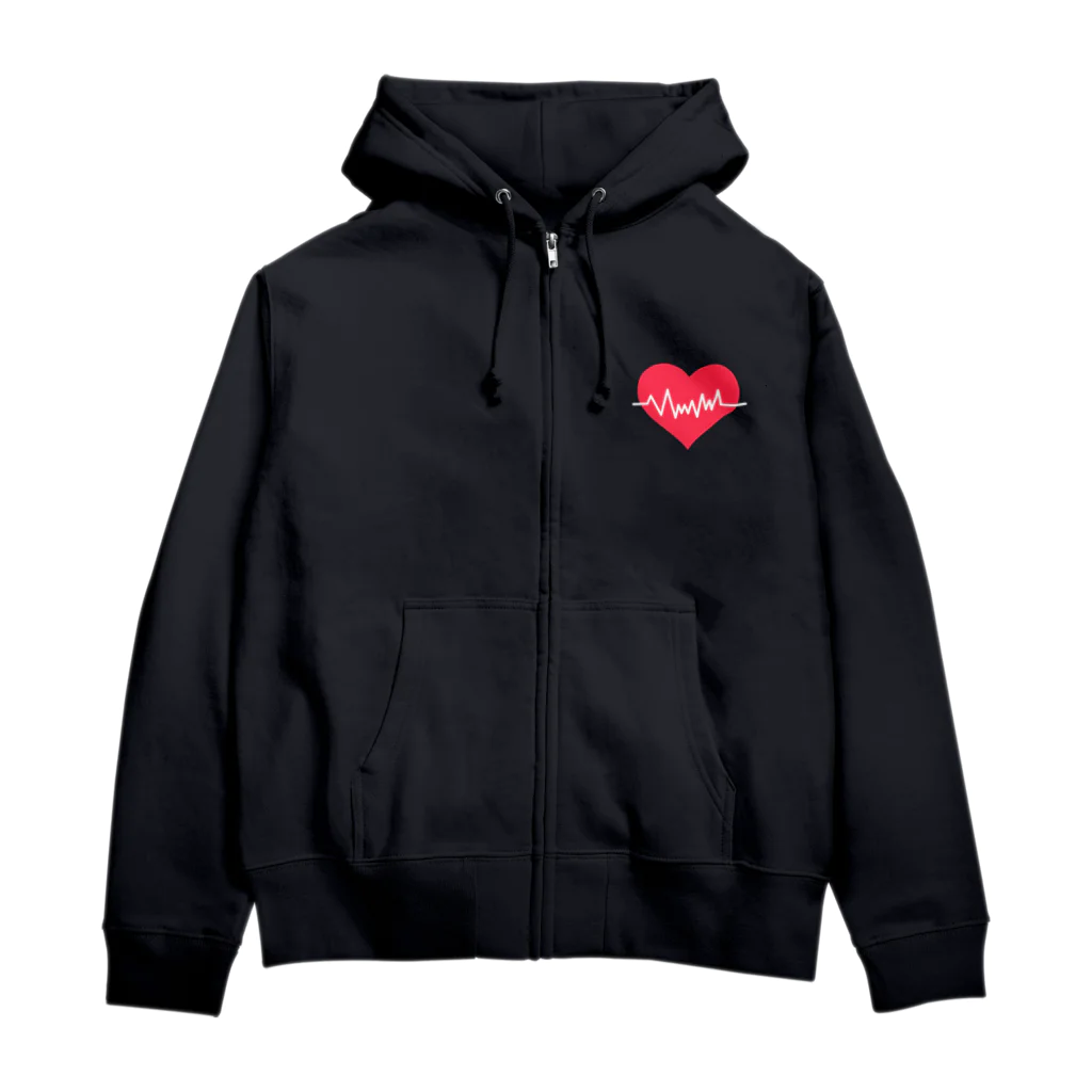 ＰａＮのHeart ECG Zip Hoodie