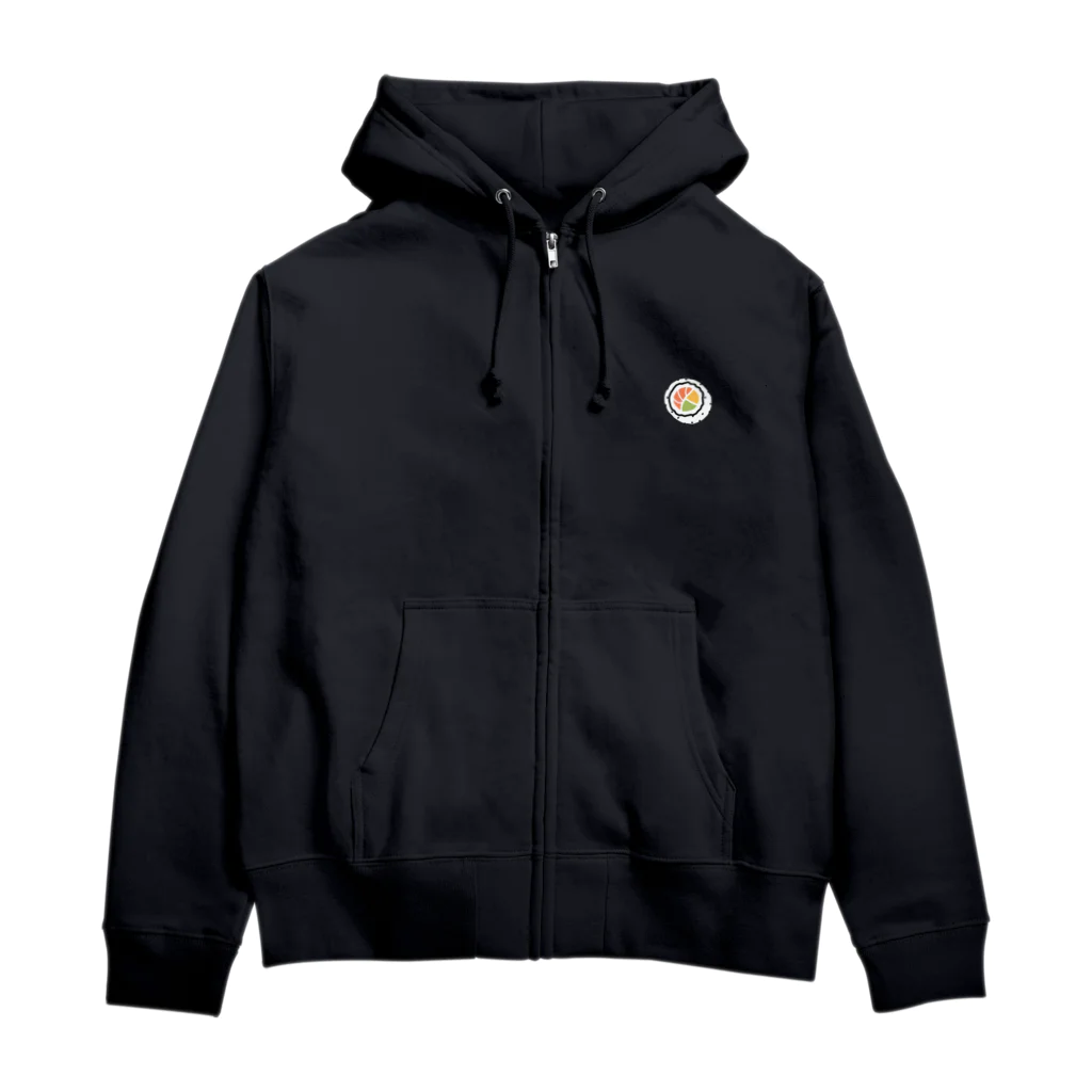 9bdesignのLet it Roll 巻寿司（裏巻き） Zip Hoodie