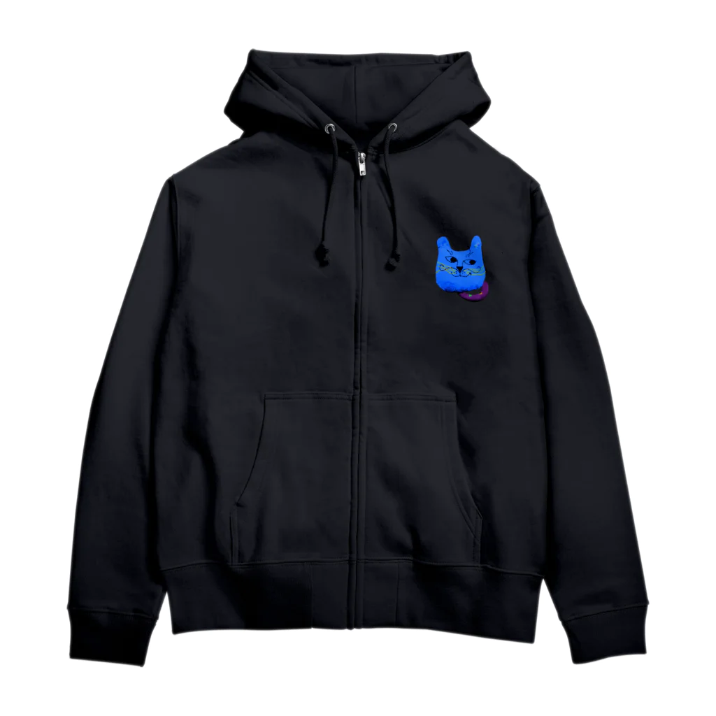 ちびもりのグレコ(BLUE) Zip Hoodie