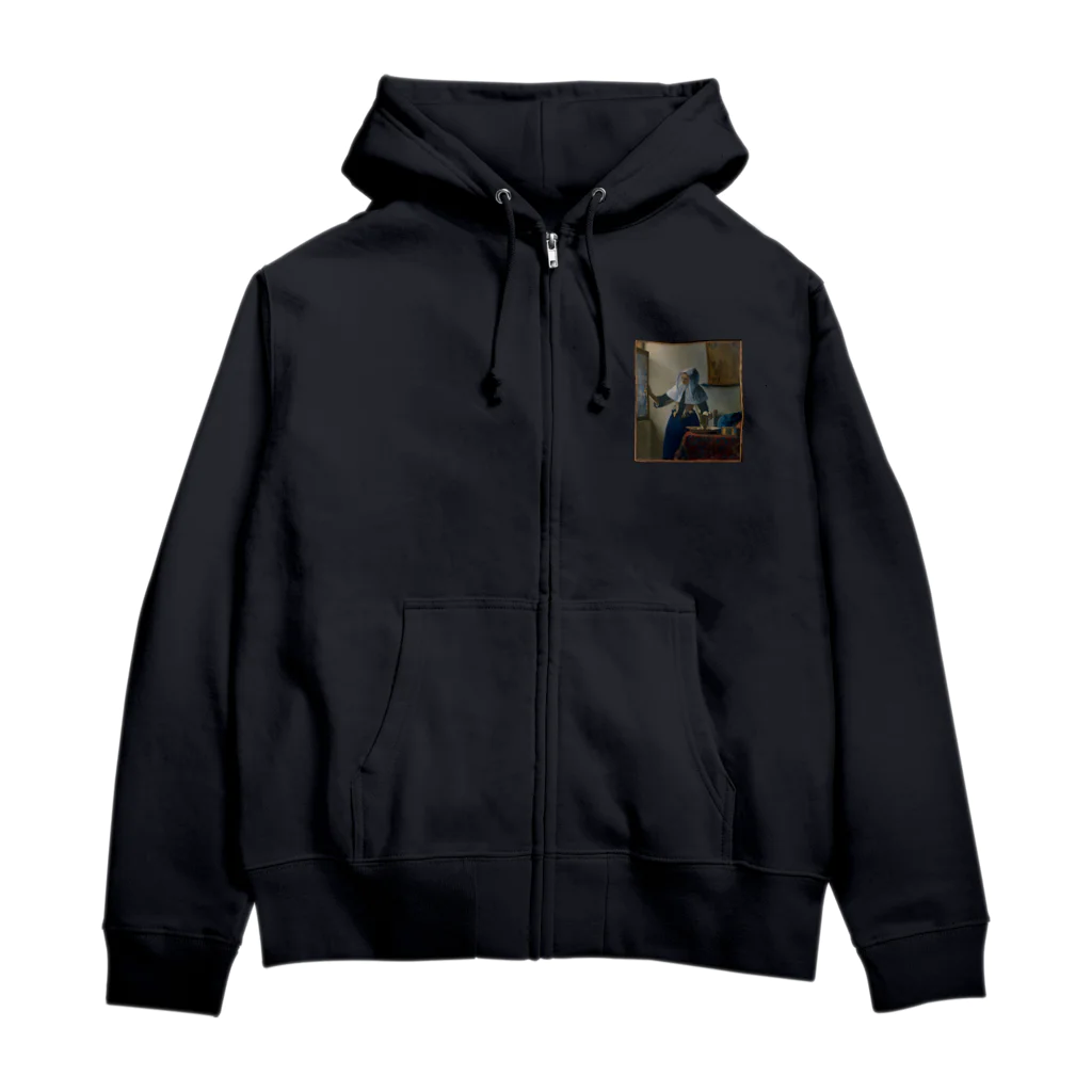 artgalleryの牛乳を注ぐ女 Zip Hoodie