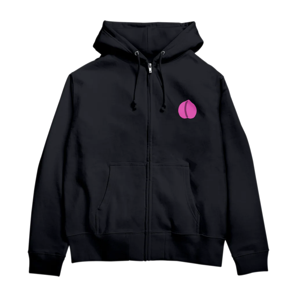 CHOSANAのドット よく見るともも Zip Hoodie