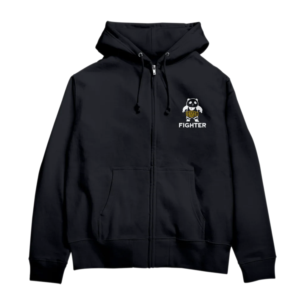 パンダプロレス&パンダジムのパンダプロレス ファイター Zip Hoodie