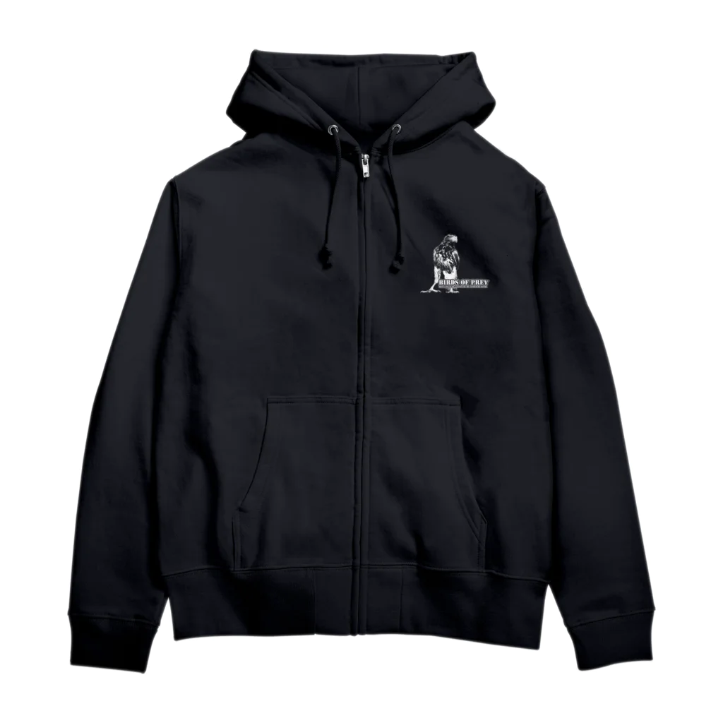 有限会社サイエンスファクトリーのBIRDS OF PREY clear ハリスホークver. Zip Hoodie