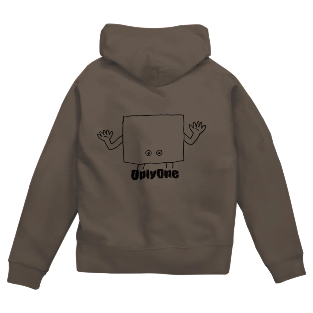 おんりーわんのゆるいぬりかべ Zip Hoodie