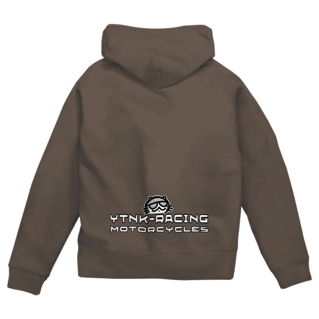 YUTANEKO公式ショップのYTNK-Racing motorcycle チームロゴA Zip Hoodie