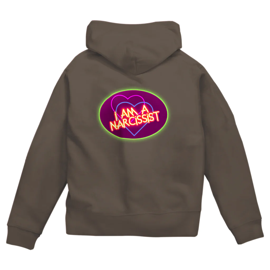 PAW WOW MEOWのI am a NARCISSIST Zip Hoodie