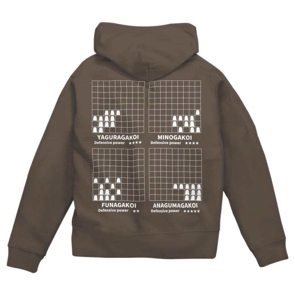 愛棋堂の将棋の囲い Zip Hoodie