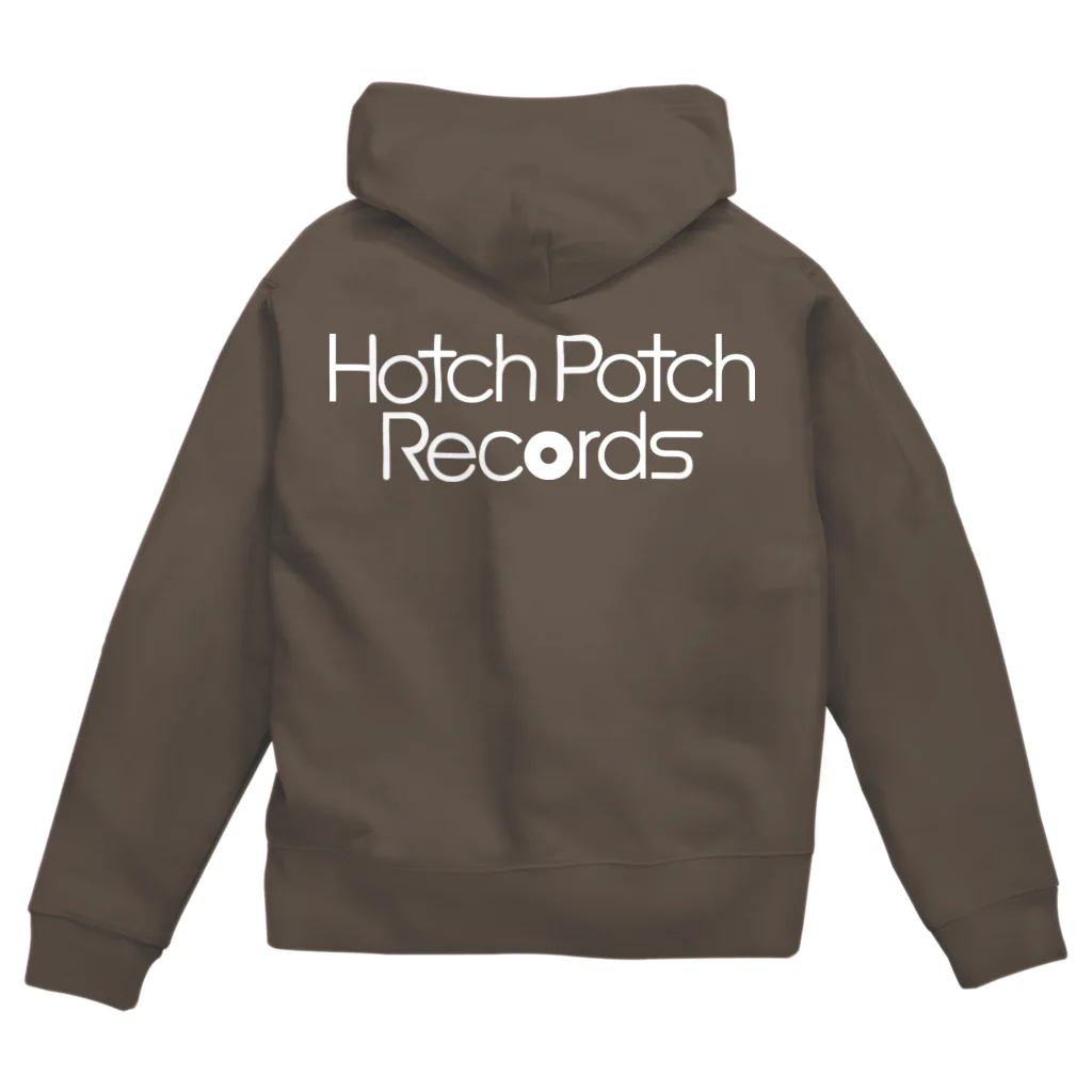 前田創作工房のHotch Potch Records（白） ジップパーカー