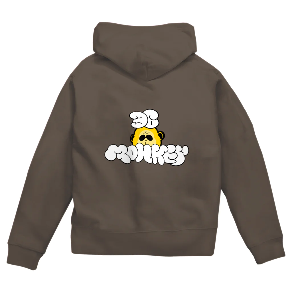 330monkeyのモンキー Zip Hoodie